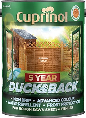 Image of Cuprinol 5 year Ducksback Shed & Fence Paint 5ltr - Autumn Gold