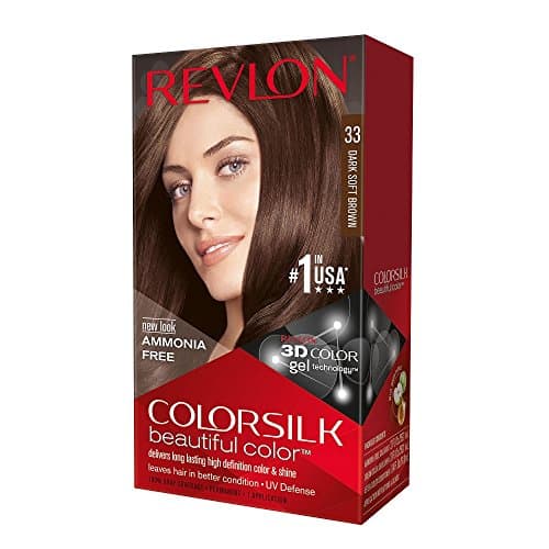 Image of Revlon Colorsilk Permanent Color Dark Soft Brown 33, (Pack of 3)