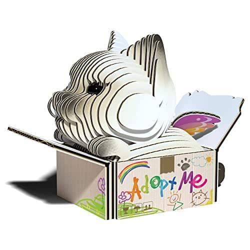 Image of EUGY Cat Mocha No.88 3D Model Craft Kit