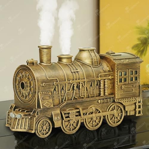 Image of Diffuserlove Essential Oil Diffuser 300ML Train Cool Mist Humidifier Quiet Aromatherapy Diffuser with Night Light for Bedroom Desk