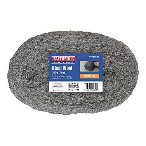 Image of Faithfull Steel Wire Wool 200g Grit: MEDIUM