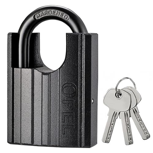 Image of Heavy Duty Padlock with 3 Keys Warehouse Container Garage Shutter Gate Chain Shed Lock - Locker Padlocks (40mm)