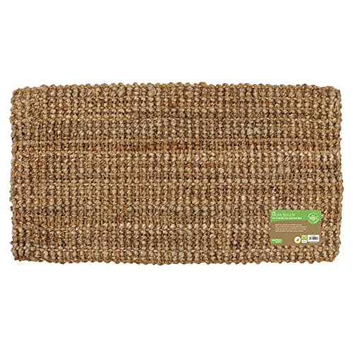 Image of JVL Moris Hand Spun Boucle Coir Jute Doormat, 40x70cm
