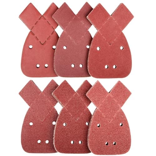 Image of 60pcs Black and Decker Mouse Sander Pads, 10 x 40/60/80/120/180/240 Mouse Sander Pads Mixed, Mouse Sanding Pads by Taspire