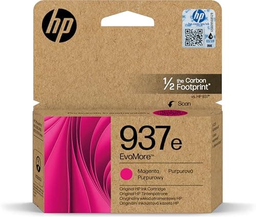 Image of HP EvoMore 937e Original Ink Cartridge, Magenta