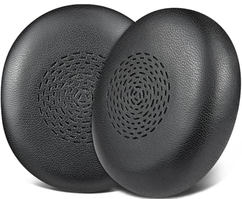 Image of SOULWIT Lambskin Earpads Replacement for Jabra Evolve2 75 PC Wireless Headset(Do Not fit Evolve 75), Ear Pads Cushions with Noise Isolation Foam - Black