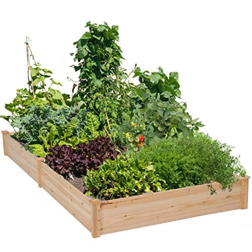 Image of Yaheetech Wooden Horticulture Raised Garden Bed Divisible Elevated Planting Planter Box for Flowers/Vegetables/Herbs in Backyard/Patio Outdoor, 241.5 x 124.5 x 27 cm