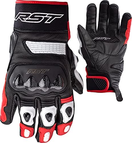 Image of RST Freestyle II Motorcycle Gloves, black/white/red, 2XL