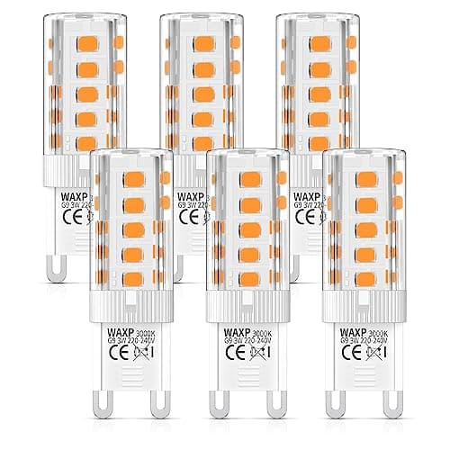 Image of G9 LED Bulbs Warm White 3W, No Flickering, 3000K, Equivalent 30W G9 Halogen Light Bulbs, Non-Dimmable, 6 Pack