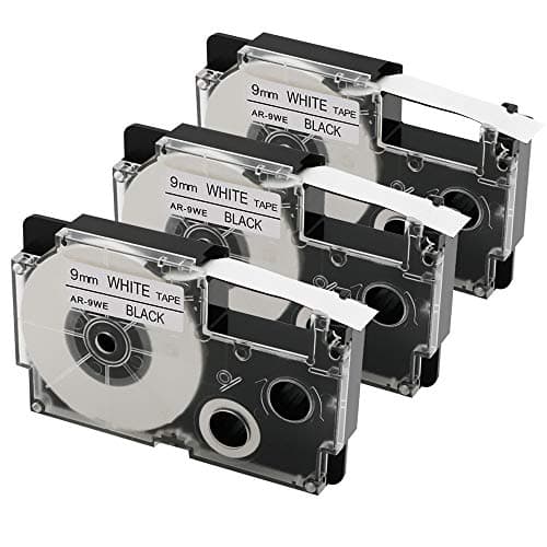 Image of Aonomi Replace for Casio Label Maker Tape 9mm Xr-9we2s Xr9we2s 3/8" Black On White Label It Tape Cartridge Compatible with Casio EZ Label Printers Kl-60 Kl-780 Kl750b Kl-100 Kl750 Kl7200, 3-Pack