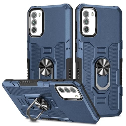 Image of Sidande Case for Redmi 9T/Poco M3/Redmi Note 9 4G/Redmi 9 Power Case, Heavy Duty Kickstand Holder Built-in Magnetic Car Mount Shockproof Camera Protective Phone Cover for Xiaomi Redmi 9T Blue