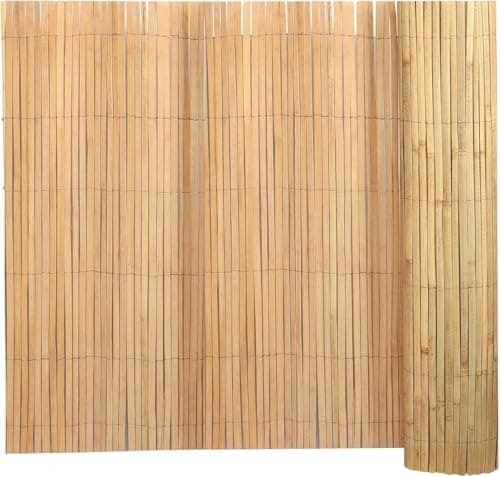 Image of 4M Bamboo Slat Natural Garden Fence Privacy Border Protection Screening Roll (1 x 4M)