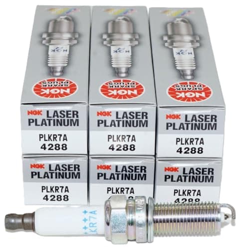 Image of NGK 6pc - Laser Platinum Spark Plugs Stock 4288 Nickel Core Tip Standard 0.032in PLKR7A