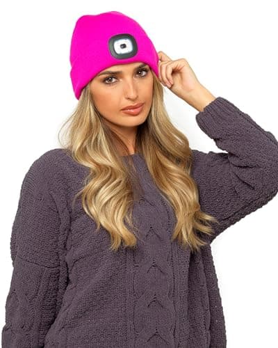 Image of Undercover Ladies Beanie LED Light Hat GL598 Hot Pink