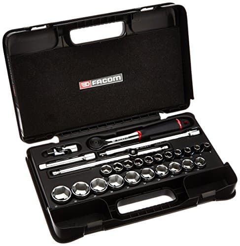 Image of FACOM S.161-4P6 1/2" Metric 6-Point Socket Set, 26 Pieces