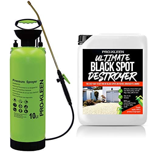 Image of Pro-Kleen Garden Pressure Pump Sprayer Manual 10L with 5L Pro-Kleen XP Black Spot Destroyer - Brass Lance - Spare Seal - For Weed Killer, Pesticides, Herbicides, Insecticides, Fungicides (10 Litre)