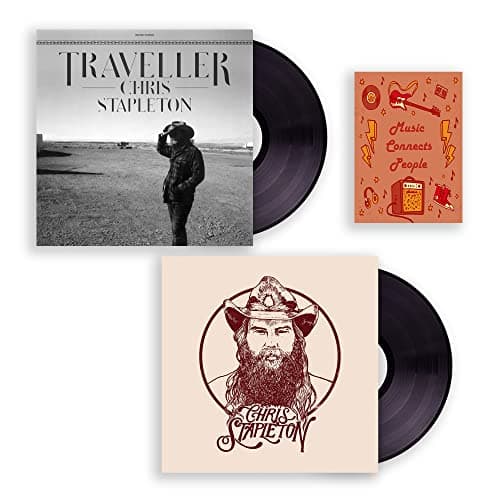 Image of Chris Stapleton Debut Vinyl LP Albums With Art Card
