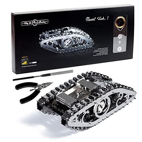 Image of Marvel Tank 2 Stainless-Steel Model Kit | Durable and Mechanized Machine for The Experienced Hobbyist | Do-It-Yourself Project | No Soldering Required