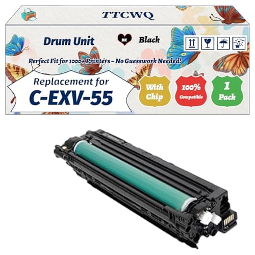 Image of C-EXV-55 Drum Unit Compatible for Canon Work for Canon IR Advance C256iDX C257DX C357i C356iDX C257iDX C357P C356PDX Printers (1 Pack Black)