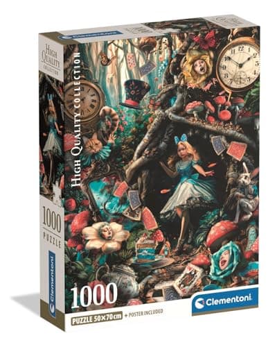 Image of Clementoni Puzzle 1000 pieces, Another Day in Wonderland Collection, Puzzle for Adults 14-99 Years, Compact box, Made in Italy. 39935