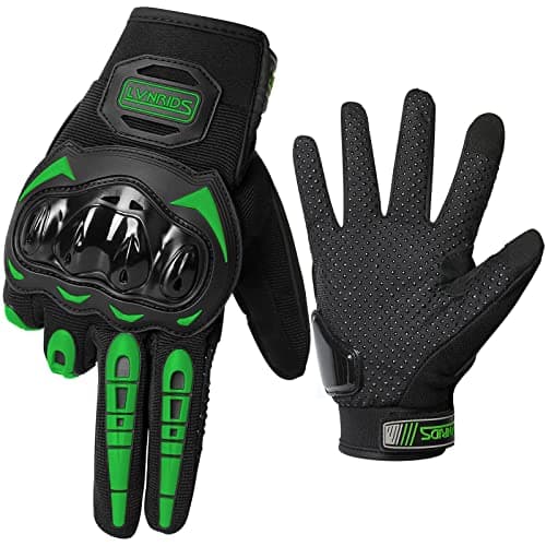 Image of LVNRIDS Motorcycle Gloves with Touchscreen Men and Women Racing Gloves for Motocross, BMX ATV MTB Riding, Road Racing, Cycling Green M