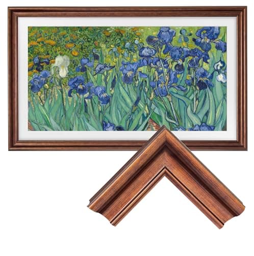 Image of Samsung The Frame TV Bezel/Mounts Gilded Walnut,Compatible ONLY with Samsung The Frame TV 43"(Fits 2021-2026 models, model codes:43LS03A/B/C/D/FA/FW) (Gilded Walnut, 43-LS03)