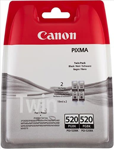 Image of Canon PGI-35 TWIN Pack of 2 cartridges (2x Black) Genuine Canon (Plastic Pack)