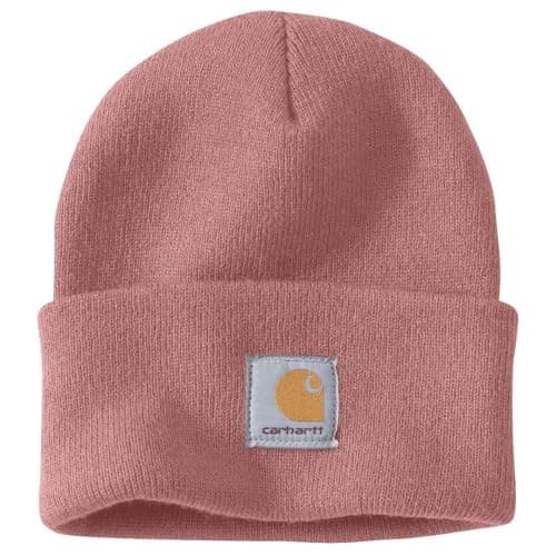 Image of Carhartt Men's A18 Acrylic Watch Cap, Rose Tint, One size