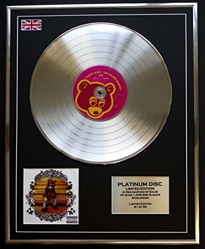 Image of KANYE WEST/LTD EDITION CD PLATINUM DISC/THE COLLEGE DROPOUT