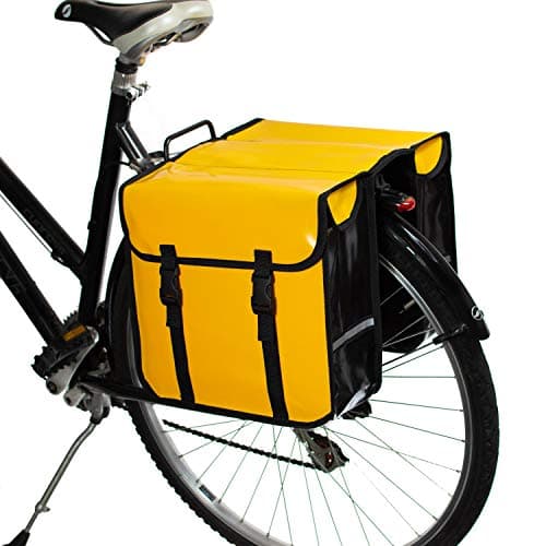Image of BikyBag Classic CW - Waterproof Bicycle Double Pannier Bag Bicycle Cycle Bike Shopping (Yellow)