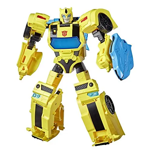 Image of Transformers Bumblebee Cyberverse Adventures Battle Call Officer Class Bumblebee, Voice Activated Energon Power Lights and Sounds, Ages 6 and Up 10-inch