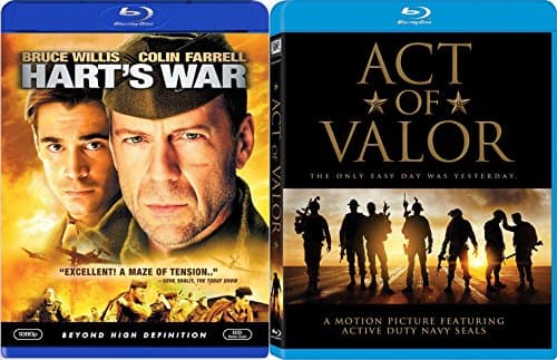 Image of America's Bravest Act of Valor 2 Blu-Ray Bundle & Hart's War Double Feature Movie Bundle