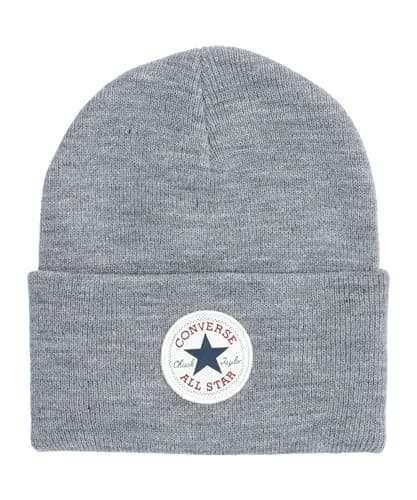 Image of Converse Unisex Beanie Chuck Patch Tall Beanie Gray