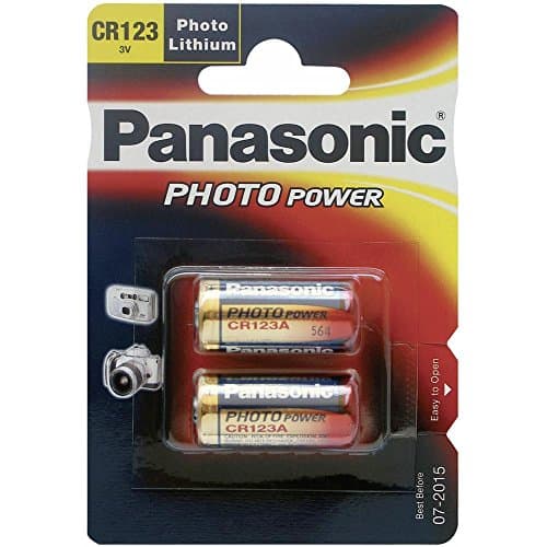Image of Panasonic Photo Lithium Batteries CR123AL x 2