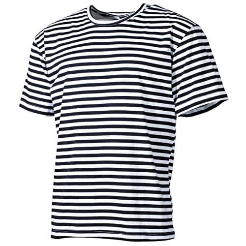Image of MFH Russian Navy T-Shirt Half Sleeve (Blue/White)