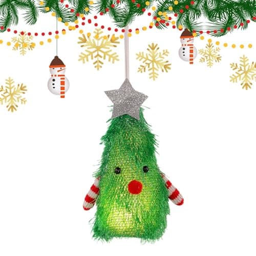 Image of Luminous Christmas Tree Decoration, Festive Light Figure, Tree Decoration, Festive Jewellery for Garden, Living Room, Patio, Door, Window, Fireplace Decoration