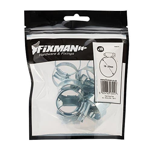 Image of Fixman 734117 Hose Clips 10pk 18 - 25 mm (OX)