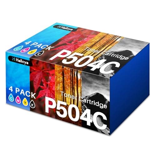 Image of Halloya CLT-P504C CLT-504S for Samsung C1810W Toner P504C Xpress C1860FW SL-C1810W SL-C1860FW C1810 C1860 CLX-4195FW CLX-4195FN CLX-4195N CLP-415NC CLT-K5 K504S CLT-C504S CLT-M504S CLT-Y504S(4-Pack)