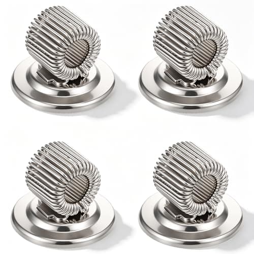 Image of PEOVLVN 4 Pcs Magnetic Pen Holders, Magnetic Pencil Holder Single Pen Holder with Adjustable Spring Loop for Fridge Refrigerator Whiteboard Erase Board and Bulletion Board, Fit for Any Size Pens