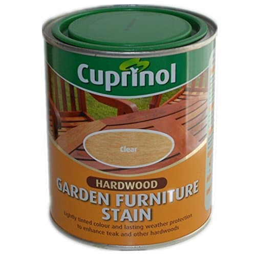 Image of Cuprinol® Hardwood Garden Wood Furniture Stain Paint Colour Shades Treatment CLEAR 750ml New