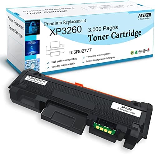 Image of ASEKER Compatible Toner Cartridge for Xerox Phaser 3052 3260 3260di 3260dni, WorkCentre 3215 3215ni 3225 3225dni Printers, High Yield 3000 Pages, 106R02777 ( Black, 1-Pack )