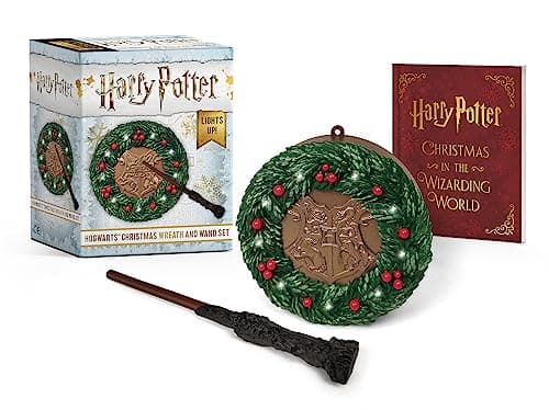 Image of Harry Potter: Hogwarts Christmas Wreath and Wand Set: Lights Up! (RP Minis)