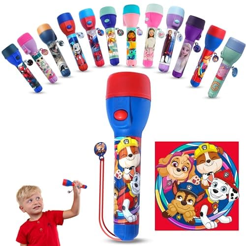 Image of SRV Hub Paw Patrol LED Big Torch, Kids Night Light Torches LED Super Bright for Xmas, Birthday and Thanksgiving Gifts– Plastic Flashlight Toy Gift for Kids 3+ Years Size-16cm