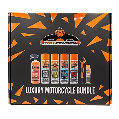 Image of Tru-Tension | Luxury Motorcycle Bundle | Ultimate Clean & Lube Bundle | Motorcycle Tools & Accessories | 7 Piece Motorcyle Kit