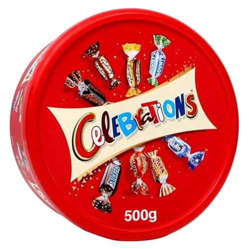 Image of ONE BEST DEAL 500g Celebrations Chocolate Tubs | Perfect Chocolate Gift Box For Chocolate lover At Christmas And Any Occasions | Suitable for Vegetarians