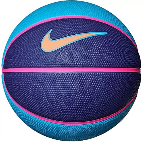 Image of NIKE Unisex - Adult Swoosh Skills Basketball, Laser Blue/Deep Royal Blue/Hyper Pink/Orange Trance, 3