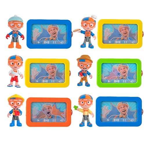 Image of Blippi TV Blinds (Assorted), Includes 6 Random 3-Inch Figures and 3D Image Cards with QR Code