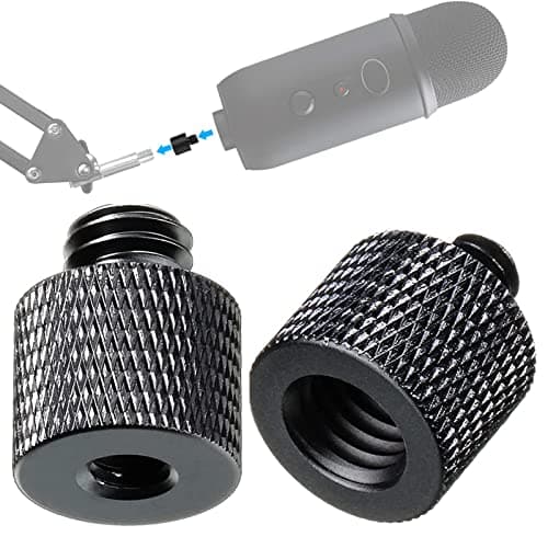 Image of Devenirriche Camera Screw Adapter Thread, 1/4" Male to 3/8" Female and 3/8" Male to 1/4" Adapter Set Tripod Mic Screw Adapters for Camera Monitor, Tripod, Monopod, Ballhead