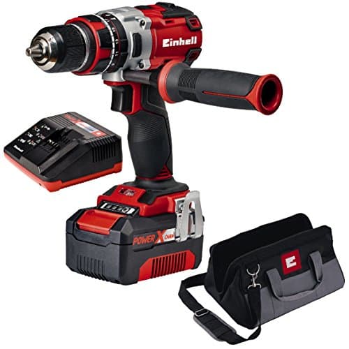 Image of Einhell Power X-Change 18V, 60Nm Cordless Combi Drill | TE-CD 18 Li-i 3-in-1 Brushless - Drill, Impact Drill and Screwdriver | with 4.0 Ah PXC Battery, High-Speed Charger and Storage Bag