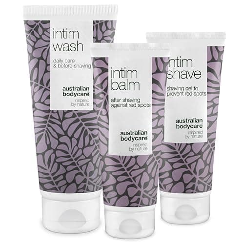 Image of Intimate Shaving KIT – 3 products to get rid of red Bumps, Spots and ingrown Hairs After Shaving. Inside the kit: Intim Wash 200ml, Intim shave 100ml, Intim balm aftershave 100ml | Australian Bodycare